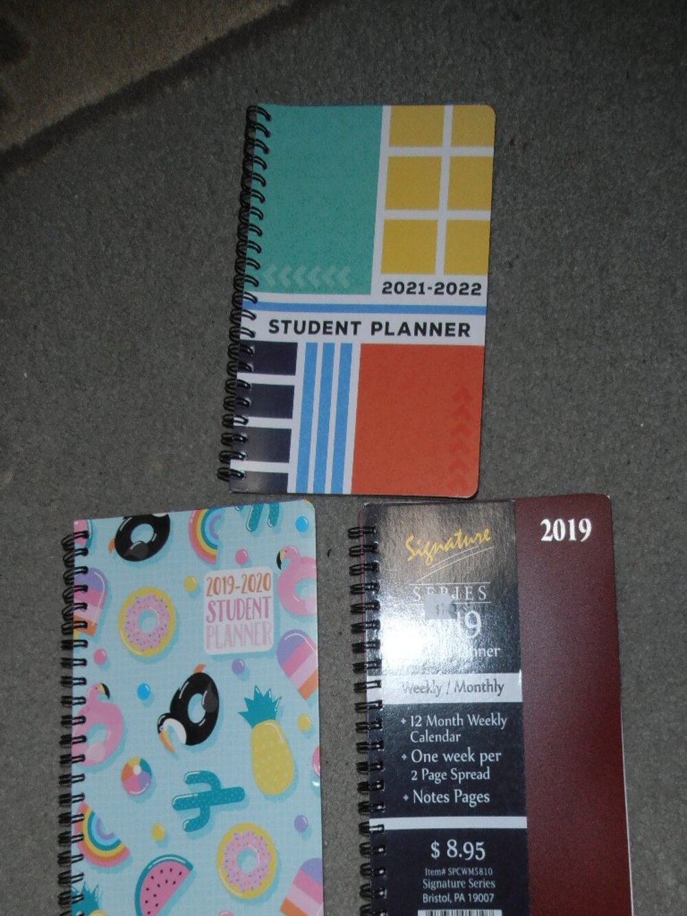 Set of 3 Planners ~ 2019-2022~
